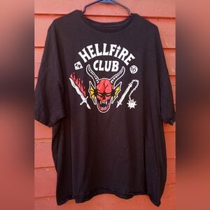 Stranger Things Hellfire Club T-shirt Mens 3X